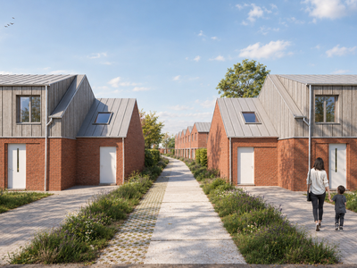 Sunlit Modern Homes and Garden Path
